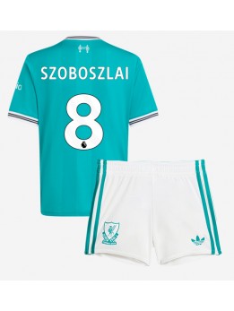 Liverpool Dominik Szoboszlai #8 Dječji Rezervni Dres kompleti 2025-26 Kratak Rukavima (+ kratke hlače)